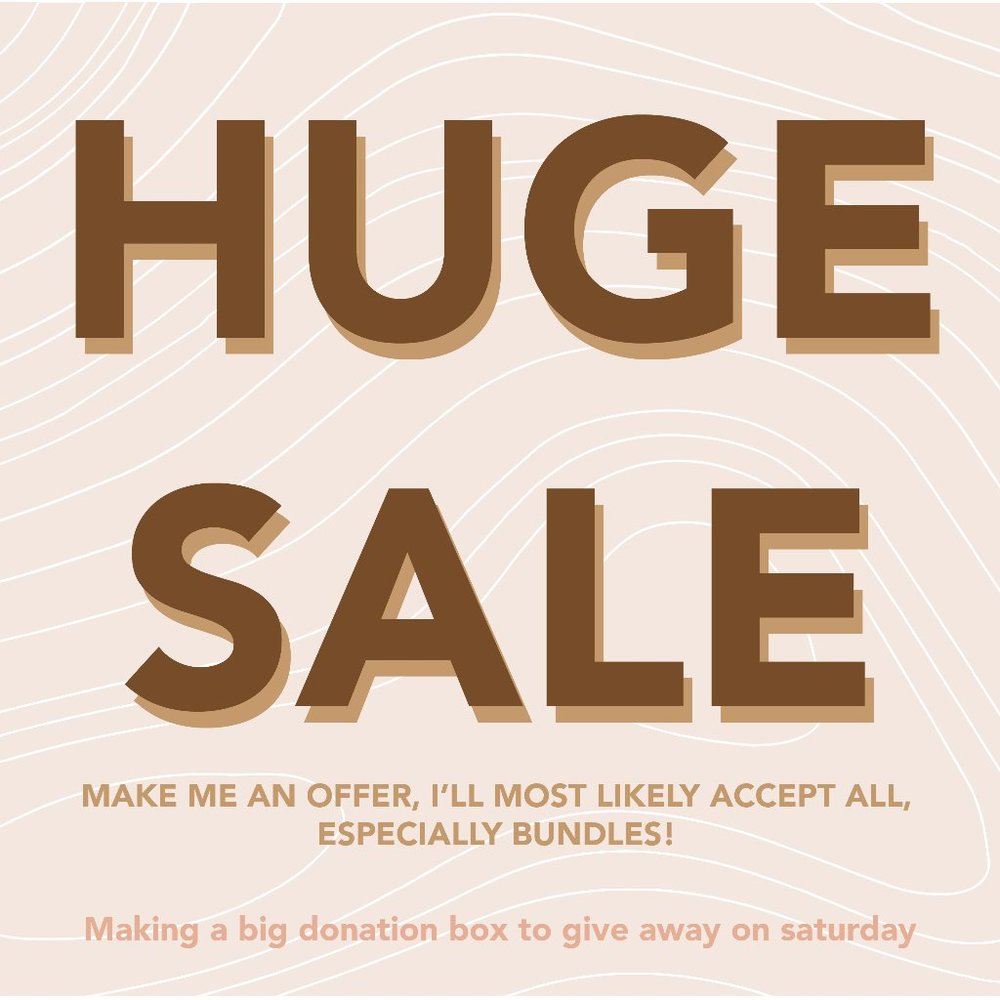 CLOSET SALE - Donating this saturday!